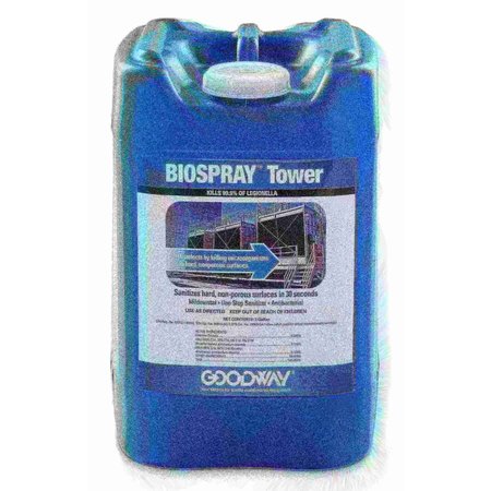 GOODWAY TECHNOLOGIES DISINFECTANT CHEMICAL, 5 GALLONS BIOSPRAY-TOWER-5